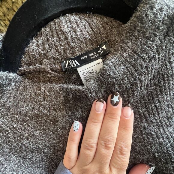 ZARA Jeweled Soft Cropped Sweater - Picture 6 of 6